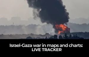 Wojna Izrael-Gaza na mapach i wykresach