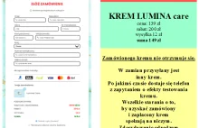 Krem LUMINA - możliwość oszustwa