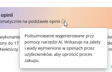 Alledrogo leci na całego za pomocą AI podsumowanie opinii