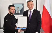 Prezydent Ukrainy Zełenski odznaczony przez prezydenta Dudę Orderem Orła Białego