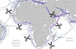 Afryka odcięta od internetu; przyczyną przecięte kable podmorskie