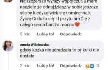 Pani Amelia komentuje tragedię z Poznania na profilu kobiety z filmu...