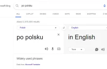 AI od Microsoftu uważa, że język polski to angielski