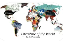 Mapa najpopularniejszych książek w danym kraju + lista.