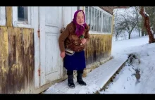 90 samotna babcia w górach