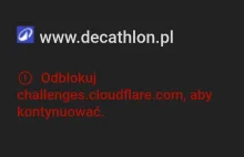 Nie działa strona Decathlonu