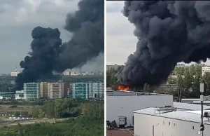 Kolejny potężny pożar w Petersburgu. Świadkowie mówią o eksplozjach