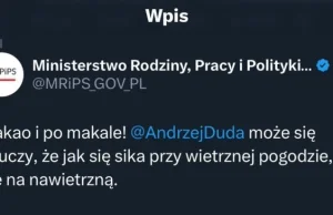 Obrażono Andrzeja Dudę przez Ministersto Rodziny i polityki Społecznej