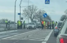 Ukraińscy kierowcy blokują przejazd drogą krajową nr 12