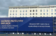 NBP wywiesza baner z nieprawdą o przyczynach inflacji i „narracji Kremla”