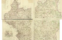 Mapa samochodowa Polski z 1927 roku: szosa I klasy, II klasy i szosy gorsze