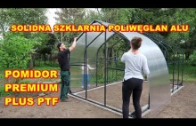 Szklarnia PTF Pomidor Premium Plus antracyt 250x400 Montaż Budowa fundamentu Alu