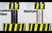 Test wytrzymałości: tytan, włókno węglowe, aluminium, stal, PVC