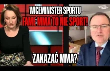 WICEMINISTER SPORTU: FAME MMA TO NIE SPORT! ZAKAZAĆ MMA?