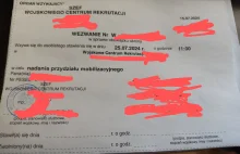 Trwają wezwania do wojska w celu nadania przydziału mobilizacyjnego