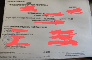 Trwają wezwania do wojska w celu nadania przydziału mobilizacyjnego