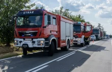 Na terenie zakładów utylizacji opadów w Wola Łaska doszło do eksplozji i pożaru.