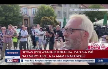 Poseł Nitras wyjaśnia rolnika.