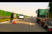 Nieodpowiedzialne zachowanie na Autostradzie A4