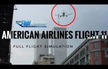 Katastrofa lotu American Airlines 11 - symulacja w Microsoft Flight Simulator