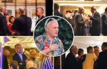 Posłowie PiS i PO na urodzinach Roberta Mazurka