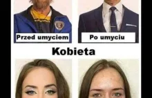 Przed umyciem, po umyciu