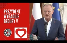 Donald Tusk: Prezydent wygaduje BZDURY !!