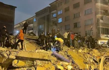 Potężne trzęsienie ziemi w Turcji, liczba ofiar rośnie.