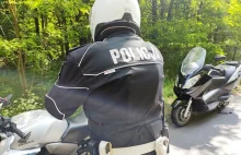 Pijany motocyklista zatrzymany przez policjantów