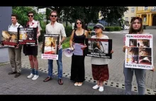 Weganie pod SYNAGOGĄ, tym razem w Lublinie. UBÓJ RYTUALNY TO BARBARZYŃSTWO