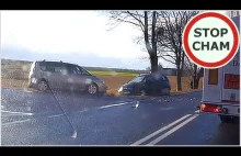 Wyprzedzanie na skrzyżowaniu - wypadek na DK15