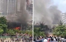 Katastrofa wojskowego samolotu w Bangladeszu. Spadł na prywatną szkołę