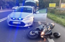 40-latek na kradzionym motocyklu uciekał 200 km/h przed policją.