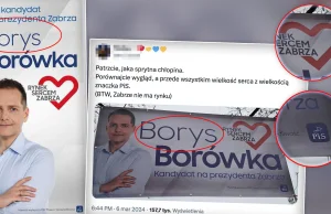 Kandydat PIS reklamuje się na billboardach logiem łudząco podobnym do KO