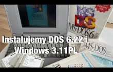 Instalacja Windows 3.11 na 486DX2 (Toshiba T2100CT)