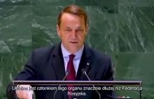 Następny świetny występ Sikorskiego na forum międzynarodowym.