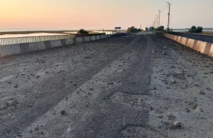 Atak na most Czonharski. Ukraińcy ostrzelali przeprawę na Krym