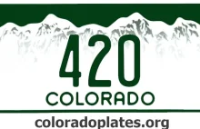 W Kolorado można kupić tablice rejestracyjne z napisami dotyczącymi marihuany