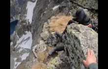 Patoturyści w Tatrach. Przez niego mógł ktoś zginąć! Filmik