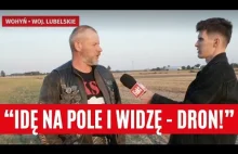Znalazł drona na swoim polu.
