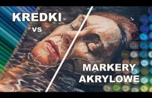 Jedna połowa narysowana kredkami, druga markerami efekt wygląda jak zdjęcie