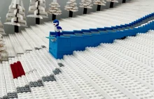 Z klocków LEGO zbudowali skocznię narciarską Wisła "Malinka"