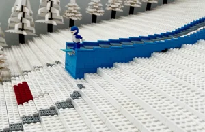 Z klocków LEGO zbudowali skocznię narciarską Wisła "Malinka"