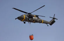 Black Hawk policji wleciał na linię. Incydent na pikniku pod Ciechanowem