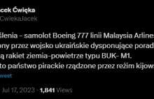 "Boeing 777 linii Malaysia Arlines został zestrzelony przez wojsko ukraińskie"