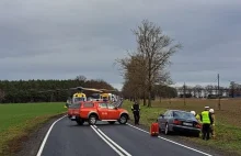 Wypadek na DW 432! Poszkodowany noworodek. Na miejscu śmigłowiec LPR