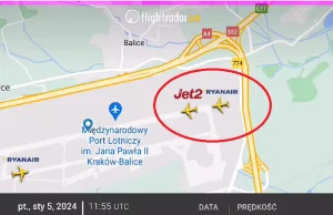 Incydent na lotnisku Kraków Balice - blisko kolizji samolotów