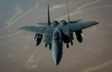 Uszkodzone F15 przed chwilą w powietrzu nad Bełchatowem