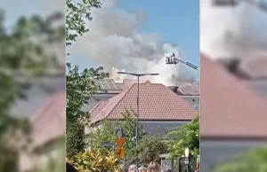 Pożar szkoły w trakcie matury