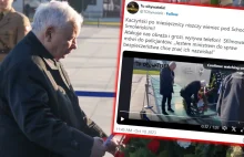 Incydent przed pomnikiem z udziałem Jarosława Kaczyńskiego. Policjanci oburzeni